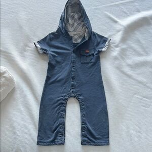 Burberry Black and White Plaid Fabric